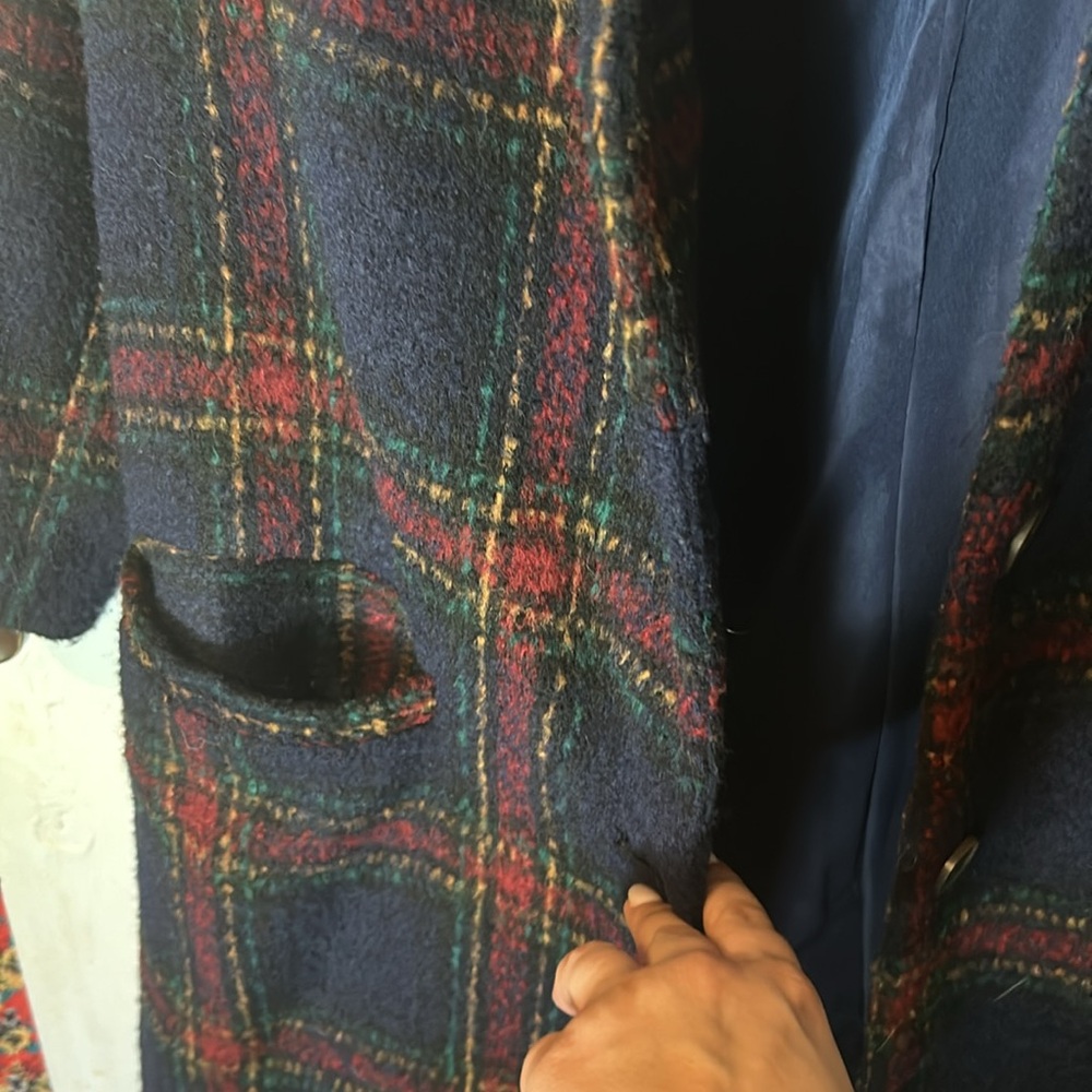 Old Navy Used Long Coat Plaid